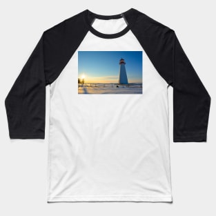 Point Prim Lighthouse Prince Edward Island Baseball T-Shirt